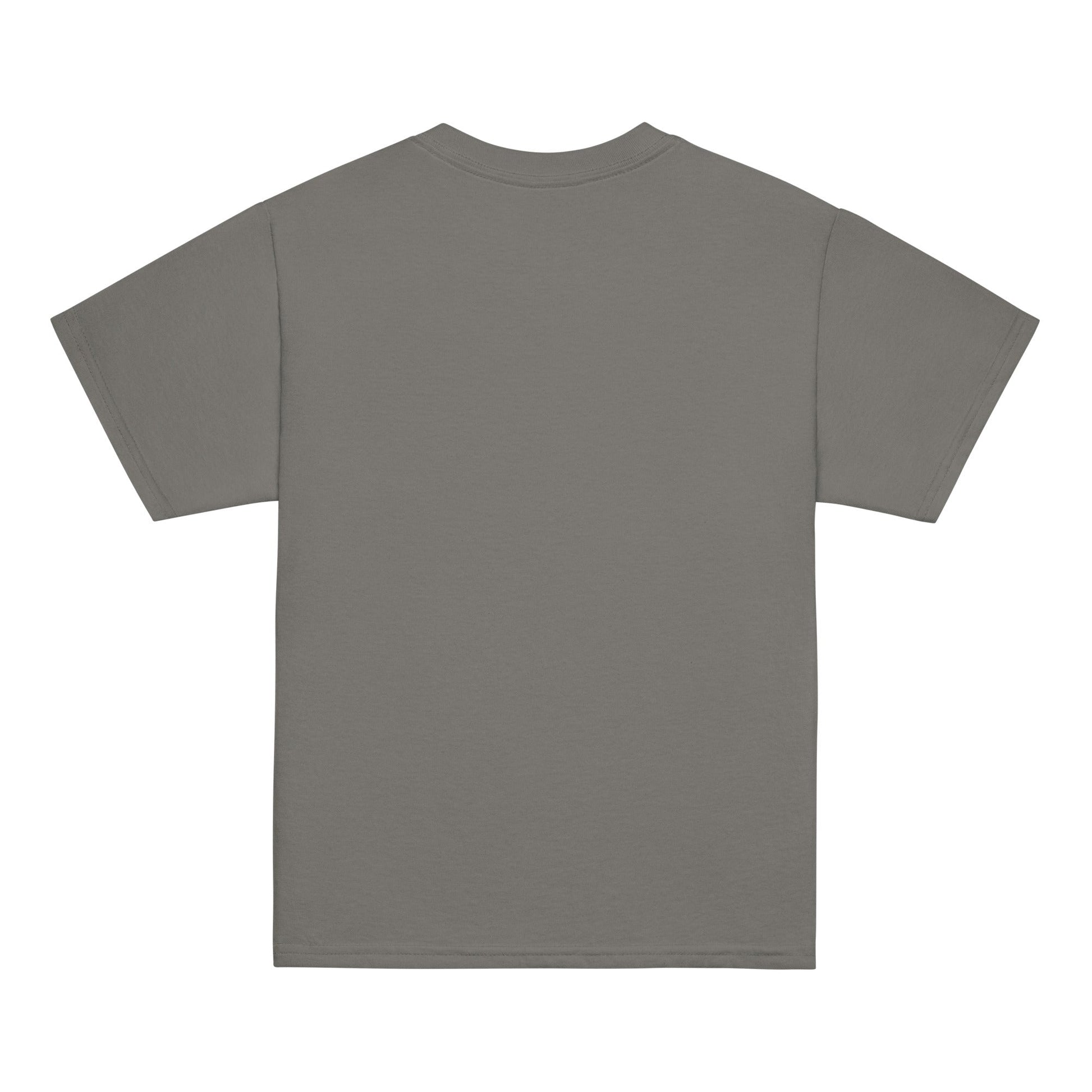 Youth classic tee in gray, featuring a classic fit and short sleeves.
